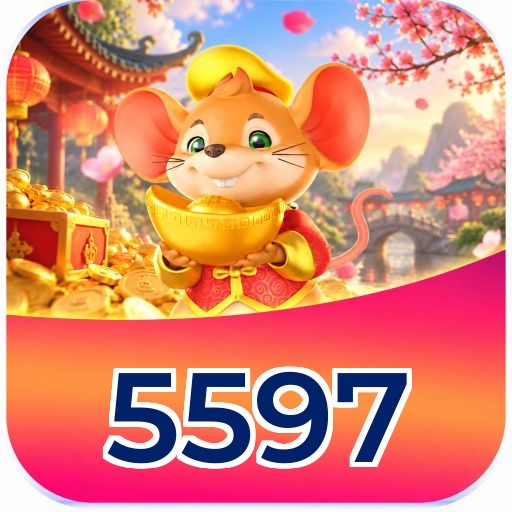 Interface da plataforma 5597 mostrando slots populares e bônus de boas-vindas